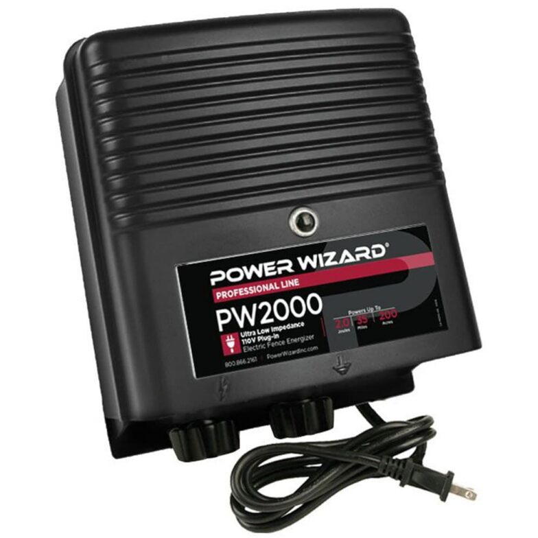 2.0-Joule, 110V Ultra-Low Impedance, Plug-In Fence Charger