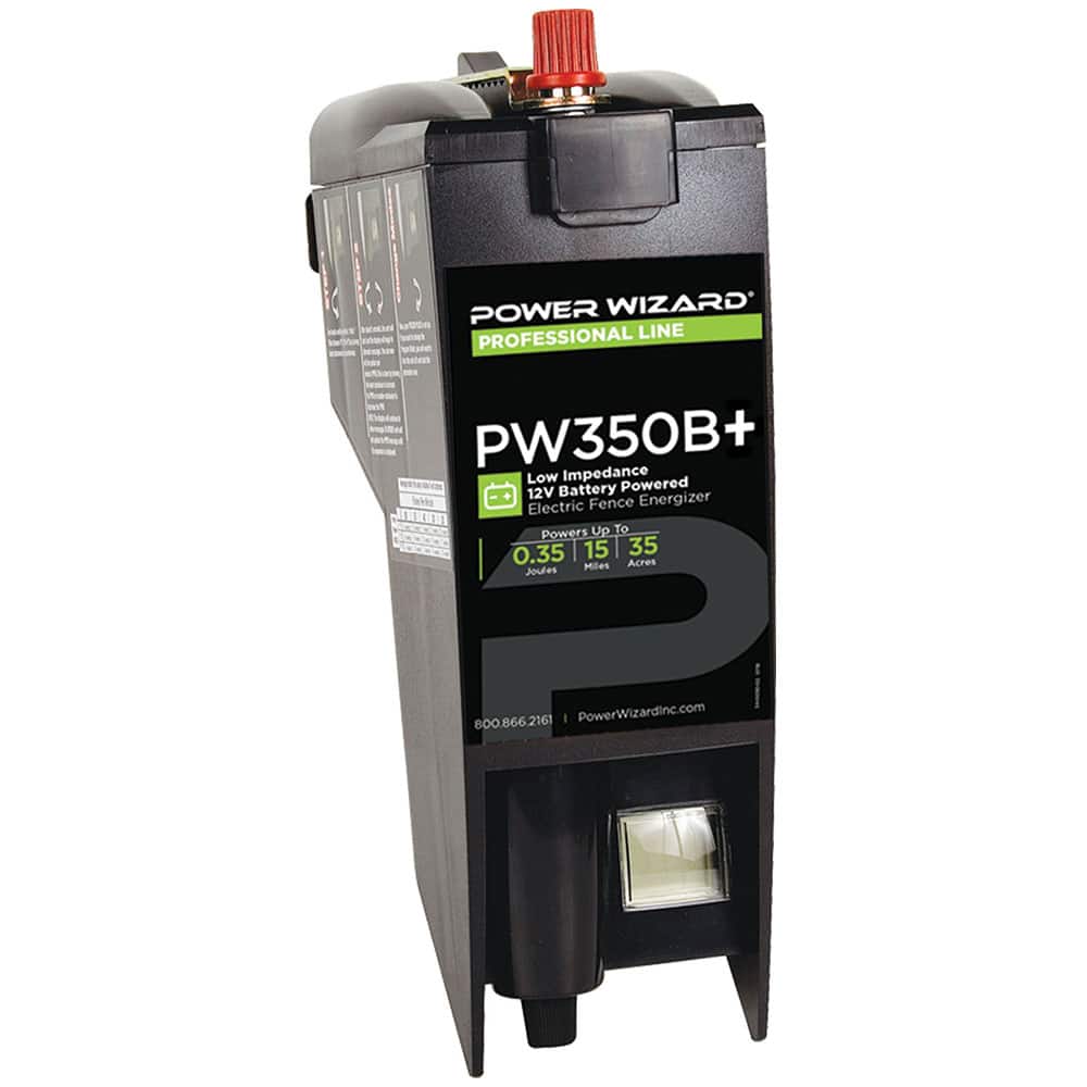 0.35-Joule, 12V Low Impedance, D-Cell Battery Fence Charger Plus