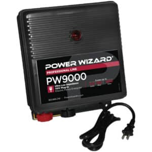 9.0-Joule, 110V Ultra-Low Impedance, Plug-In Fence Charger