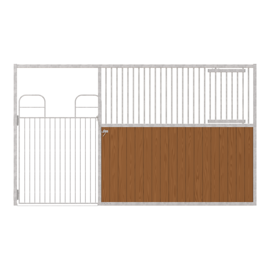 Dublin Left-Handed Stall Front with Full Swing Gate & Feed Door Kit