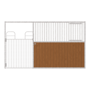 Dublin Left-Handed Stall Front with Full Swing Gate & Feed Door Kit