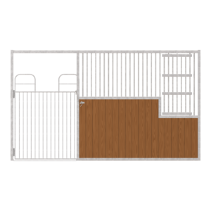Dublin Left-Handed Stall Front with Full Swing Gate & Large Feed Door Kit