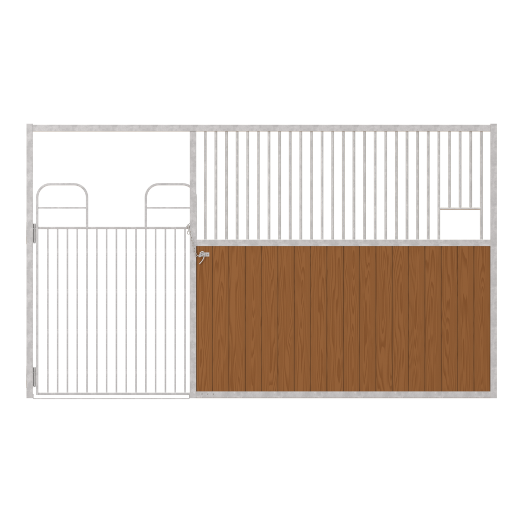 Dublin Left-Handed Stall Front with Full Swing Gate & Feed Opening Kit