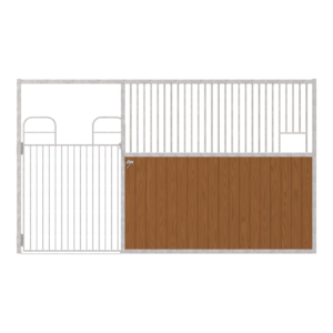 Dublin Left-Handed Stall Front with Full Swing Gate & Feed Opening Kit