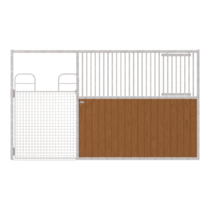 Dublin Left-Handed Stall Front with Full Mesh Swing Gate & Feed Door Kit