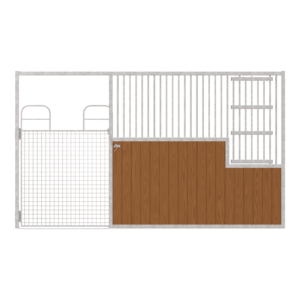 Dublin Left-Handed Stall Front with Full Mesh Swing Gate & Large Feed Door Kit