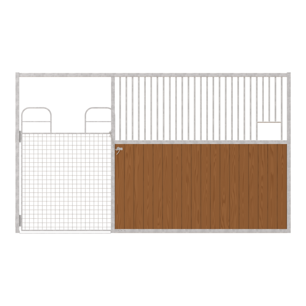 Dublin Left-Handed Stall Front with Full Mesh Swing Gate & Feed Opening Kit