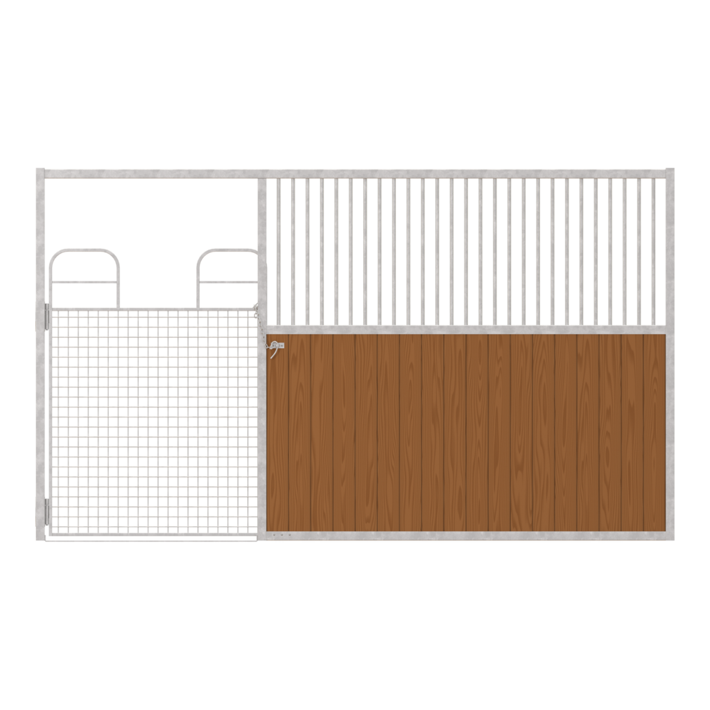 Dublin Left-Handed Stall Front with Full Mesh Swing Gate Kit