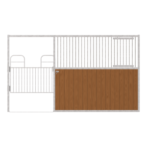 Dublin Left-Handed Stall Front with Half Swing Gate & Feed Door Kit