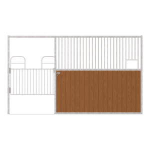 Dublin Left-Handed Stall Front with Half Swing Gate & Feed Opening Kit