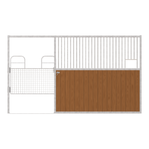 Dublin Left-Handed Stall Front with Half Mesh Swing Gate & Feed Opening Kit