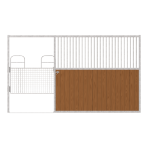 Dublin Left-Handed Stall Front with Half Mesh Swing Gate Kit