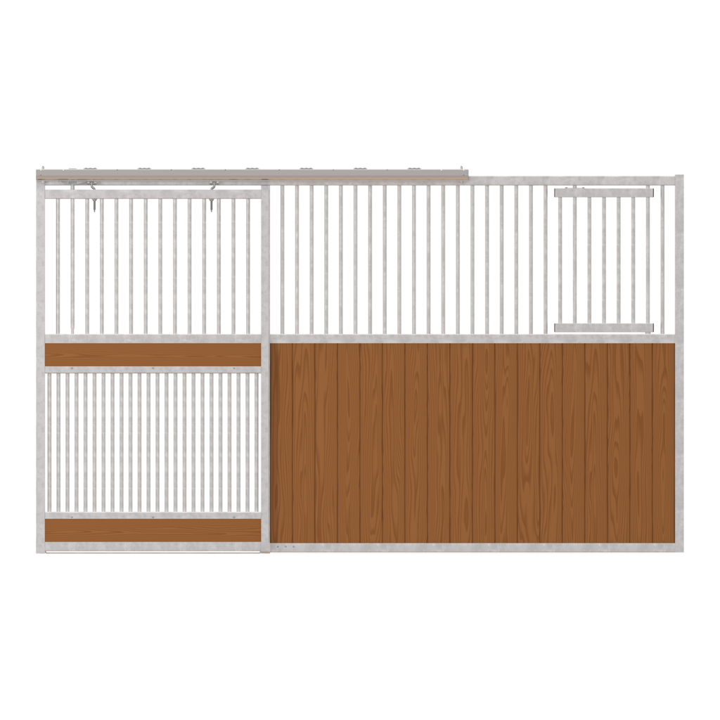 Dublin Left-Handed Stall Front with Full Grill Door & Feed Door Kit