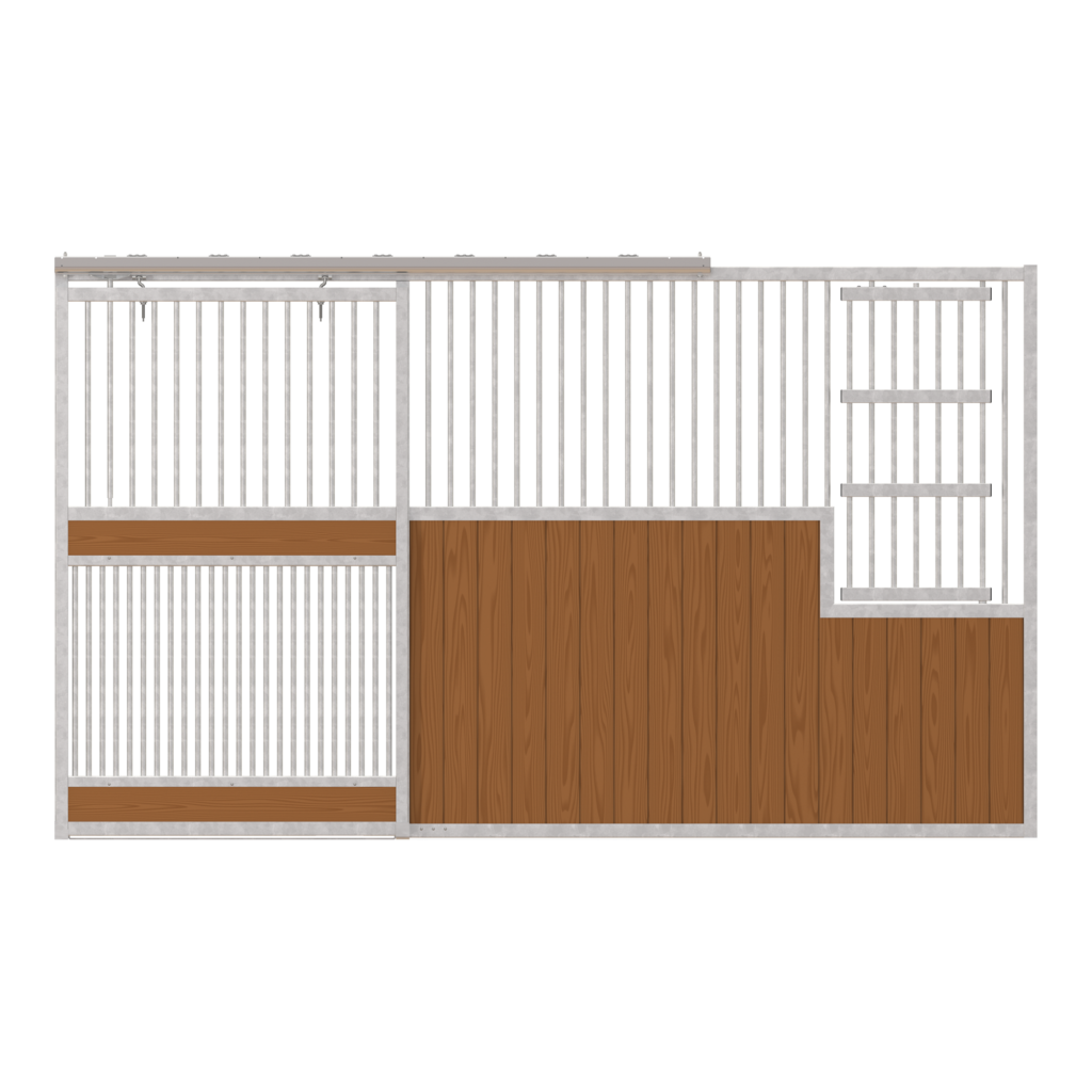 Dublin Left-Handed Stall Front with Full Grill Door & Large Feed Door Kit
