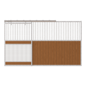 Dublin Left-Handed Stall Front with Full Grill Door Kit