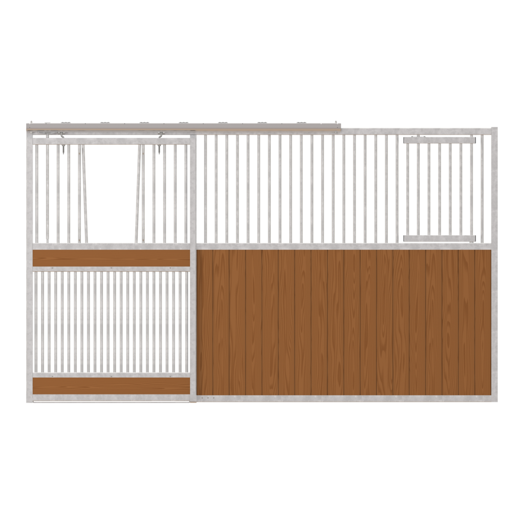 Dublin Left-Handed Stall Front with Full Grill V-Door & Feed Door Kit