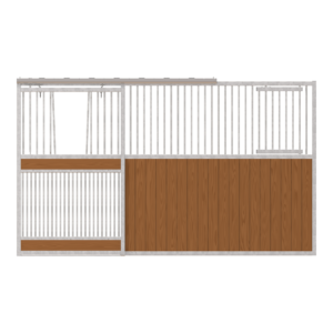 Dublin Left-Handed Stall Front with Full Grill V-Door & Feed Door Kit