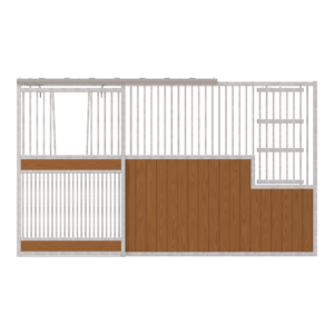 Dublin Left-Handed Stall Front with Full Grill V-Door & Large Feed Door Kit