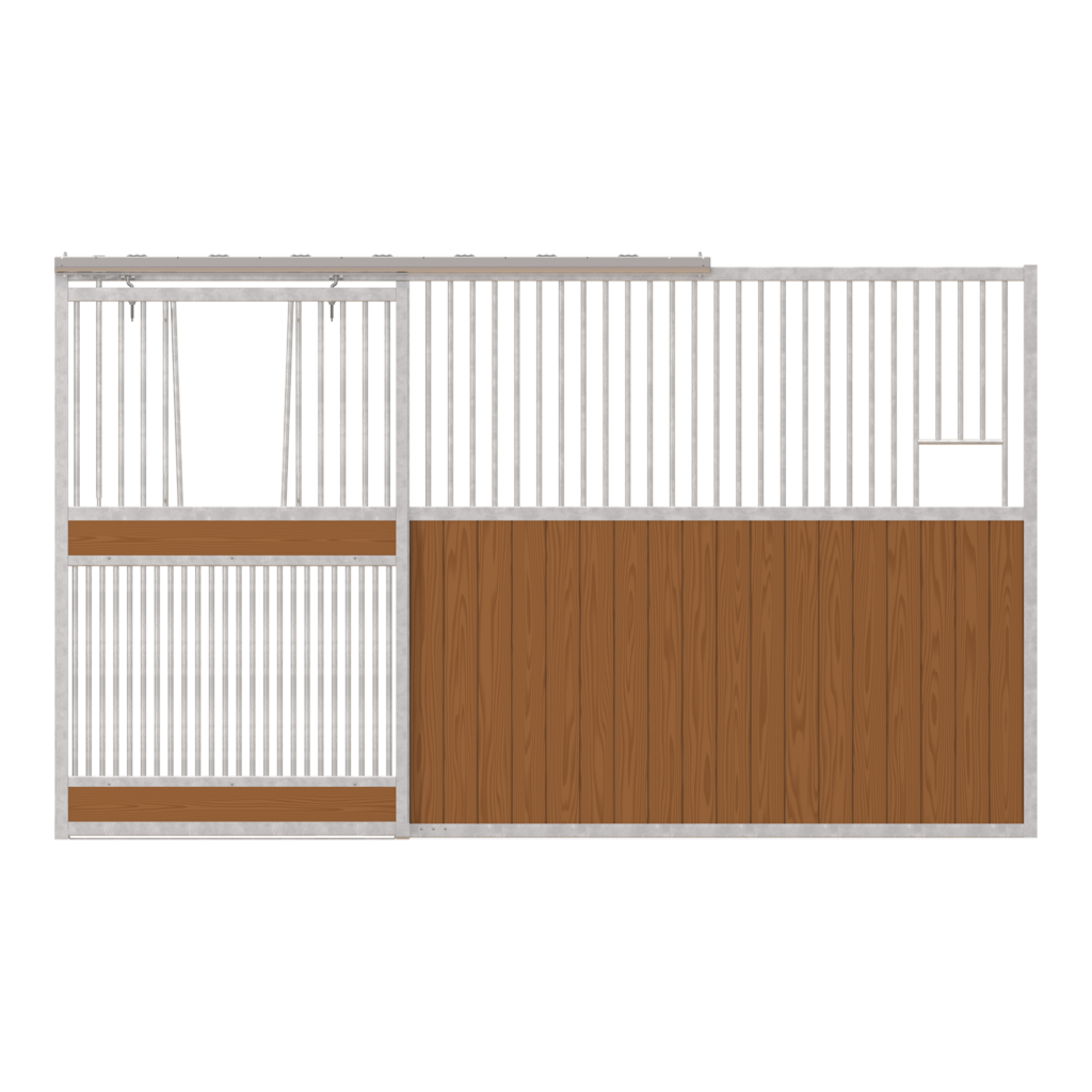 Dublin Left-Handed Stall Front with Full Grill V-Door & Feed Opening Kit