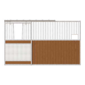 Dublin Left-Handed Stall Front with Full Grill V-Door & Feed Opening Kit