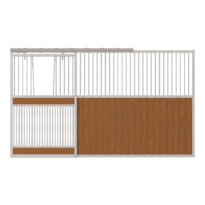Dublin Left-Handed Stall Front with Full Grill V-Door Kit