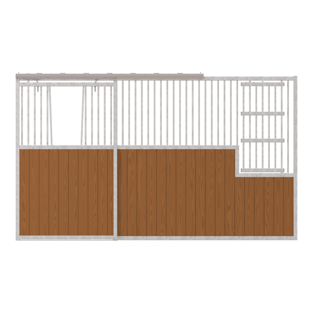 Dublin Left-Handed Stall Front with V-Door & Large Feed Door Kit