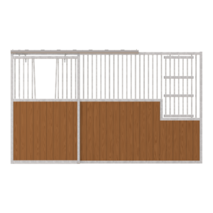 Dublin Left-Handed Stall Front with V-Door & Large Feed Door Kit