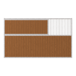 Dublin Stall Partition with 48 in Grill