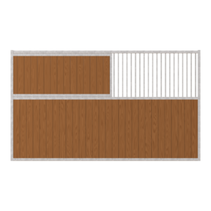 Dublin Stall Partition with 65 in Grill