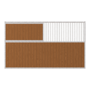 Dublin Stall Partition with 72 in Grill
