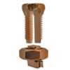 exploded view of split copper bolt