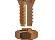 exploded view of split copper bolt