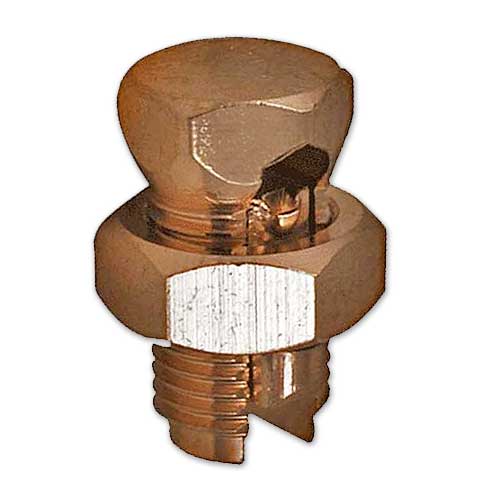 Copper Split Bolt Connectors with Cable Ties, 10-Pack