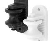 Wood Post Electric Braid/Rope Roller Insulators, 10-Pack