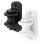 Wood Post Electric Braid/Rope Roller Insulators, 10-Pack