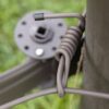 closeup of brown assembly wire