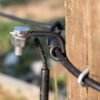 closeup of end loop and wire nut