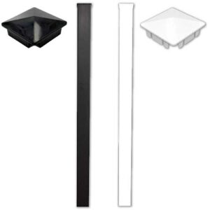 4" x 4" x 60" End Post Sleeve with Cap