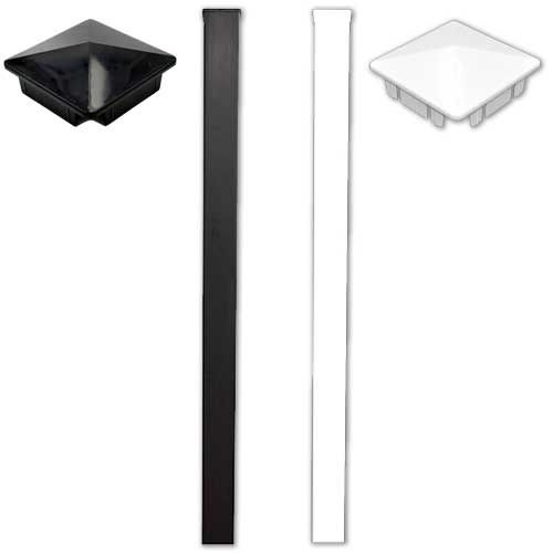 4" x 4" x 60" End Post Sleeve with Cap