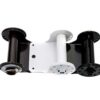 white, brown and black tightener