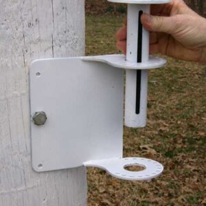 white tightener with hand showing support