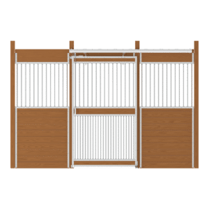 Essex Stall Front, Grill Upper with Grill Lower Center Door