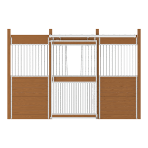 Essex Stall Front, V-Grill Upper with Grill Lower Center Door