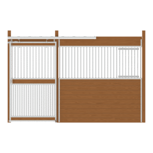 Essex Stall Front, Grill Upper with Grill Lower Left or Right Door, and Feed Door