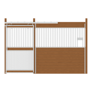Essex Stall Front, Grill Upper with Grill Lower Left or Right Door, and Feed Opening