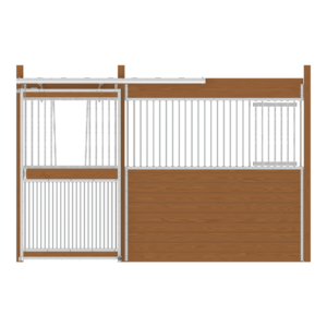 Essex Stall Front, V-Grill Upper with Grill Lower Left or Right Door, and Feed Door