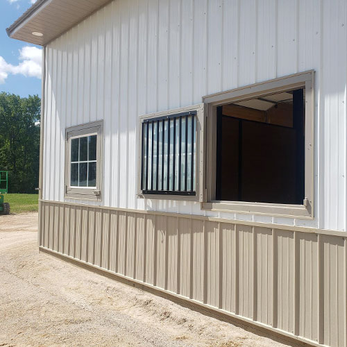 Bale Door - Glass Panel