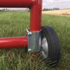 gate wheel installed on red gate