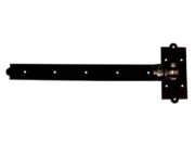 24" Madison Heavy-Duty Adjustable Strap Hinge, Powder-Coated Black