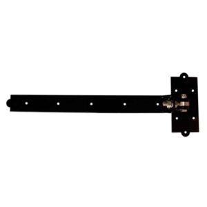24" Madison Heavy-Duty Adjustable Strap Hinge, Powder-Coated Black